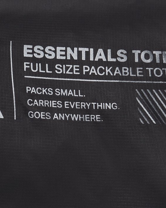 Women's UA Essentials Packable Tote in Black image number 3