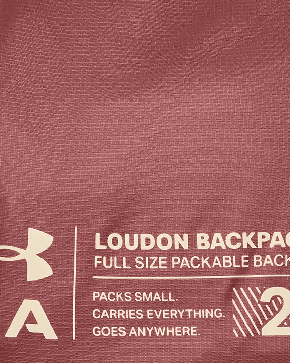 UA Loudon Packable Backpack in Red image number 3