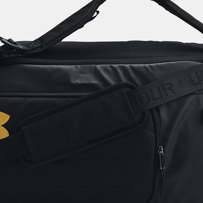 Image of Under Armour Under Armour Contain Duo Medium Backpack Duffle Black / Metallic Gold OSFM