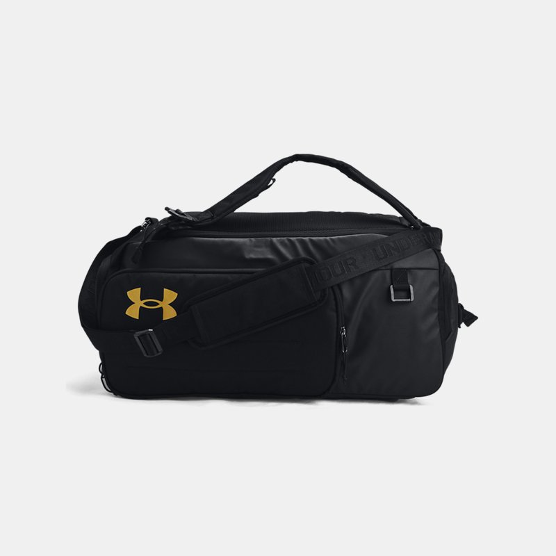 Image of Under Armour Under Armour Contain Duo Medium Backpack Duffle Black / Metallic Gold OSFM