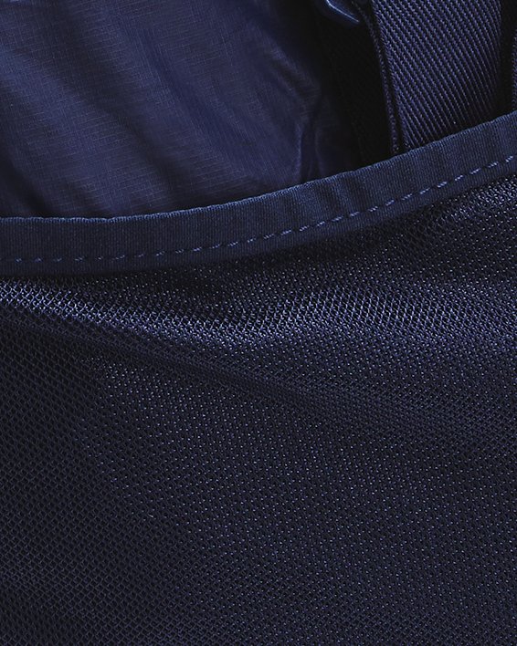 UA Hustle 5.0 XS摺疊式旅行袋 in Blue image number 5