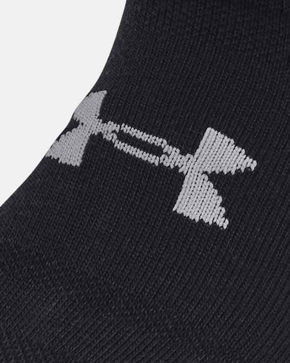 兒童UA Essential No Show Socks 6對裝 in Black image number 1