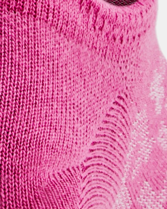 兒童UA Essential No Show Socks 6對裝 in Pink image number 2