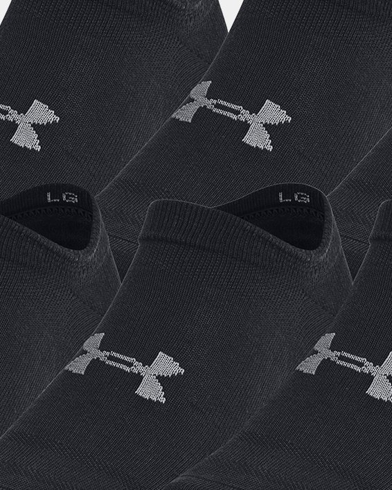 Chaussettes invisibles UA Essential unisexes (lot de 6 paires), Black, pdpMainDesktop image number 0
