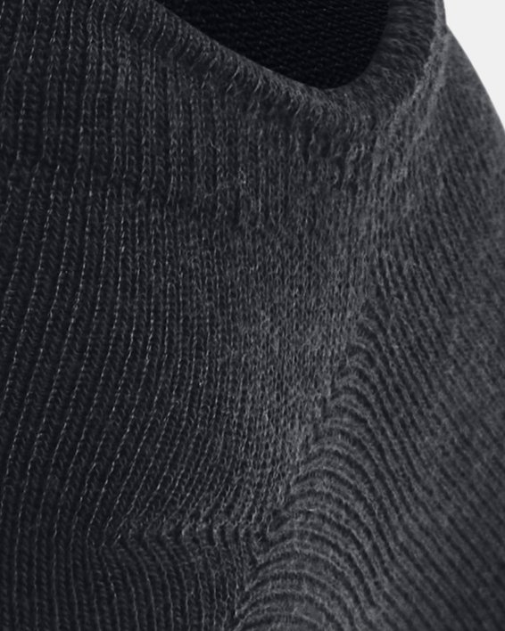 Unisex UA Essential 6-Pack No-Show Socks in Black image number 2