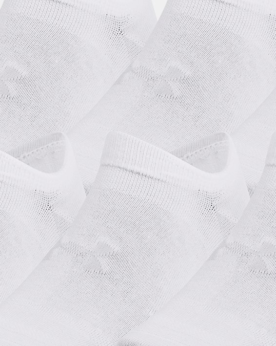 Chaussettes invisibles UA Essential unisexes (lot de 6 paires), White, pdpMainDesktop image number 0