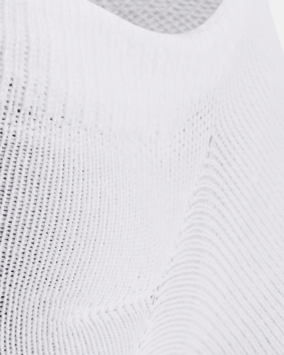 Chaussettes invisibles UA Essential unisexes (lot de 6 paires), White, pdpMainDesktop image number 2