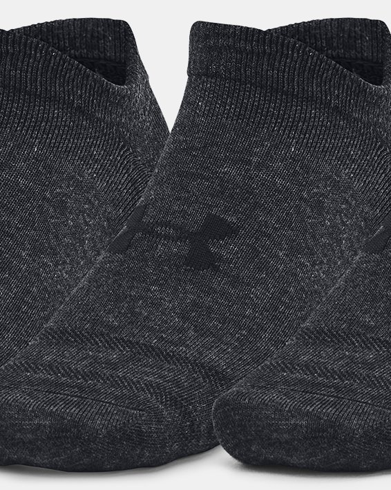 Chaussettes invisibles UA Essential unisexes (lot de 3 paires), Black, pdpMainDesktop image number 0
