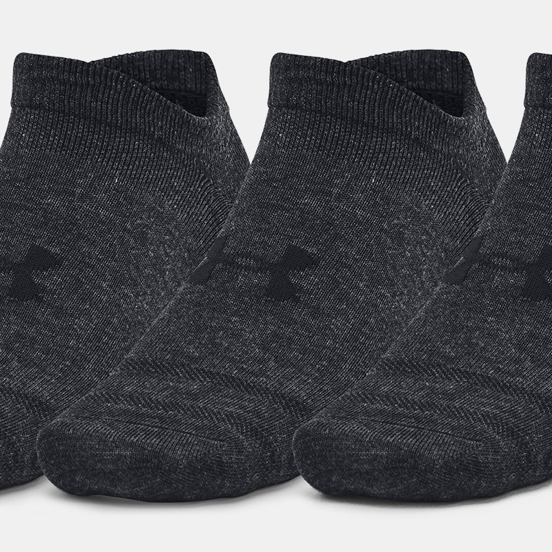Unisex sokken Under Armour Essential No Show – 3 paar Zwart / Zwart / Zwart XL