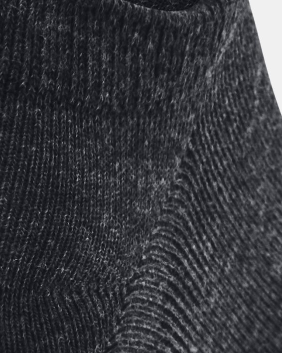 Unisex UA Essential 3-Pack No-Show Socks, Black, pdpMainDesktop image number 2