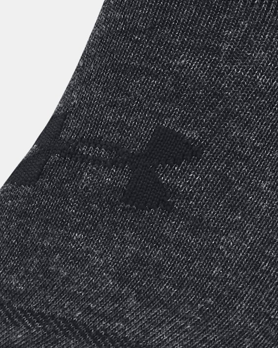 Unisex UA Essential 3-Pack No-Show Socks in Black image number 1