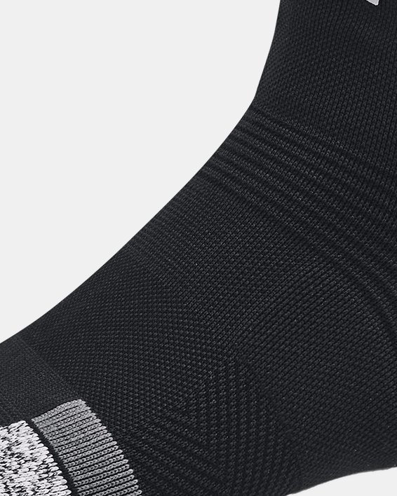 Women's UA ArmourDry™ Pro 2-Pack Quarter Socks in Black image number 3