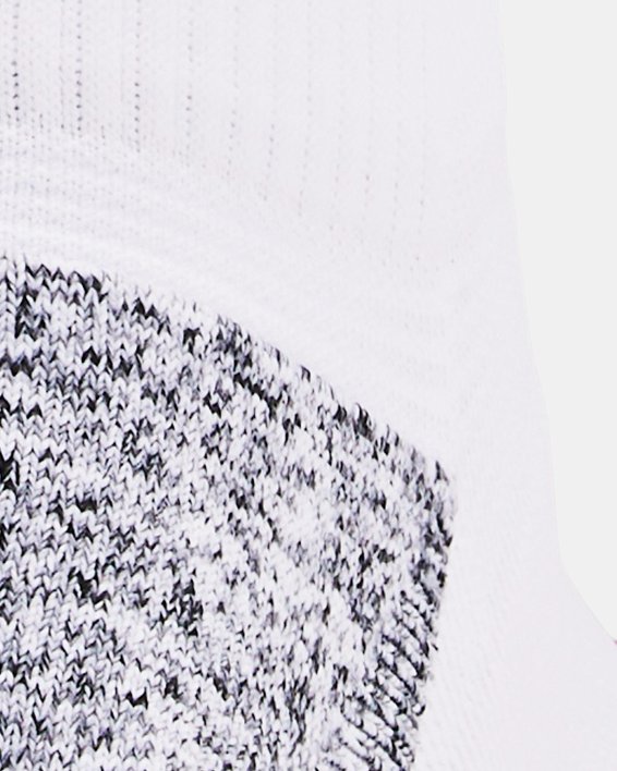 Women's UA ArmourDry™ Pro 2-Pack Quarter Socks in White image number 2