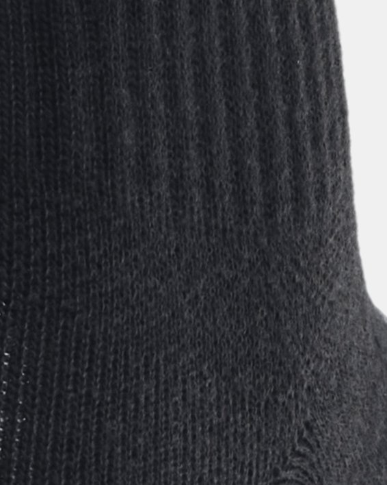 Kids' UA Essential 3-Pack Quarter Socks, Black, pdpMainDesktop image number 2