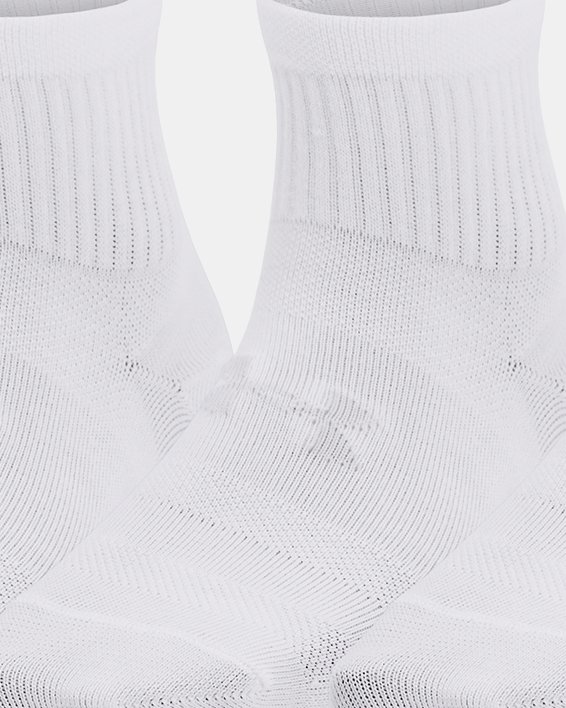 UA Essential knöchelhohe Socken im 3er-Pack für Kinder, White, pdpMainDesktop image number 0