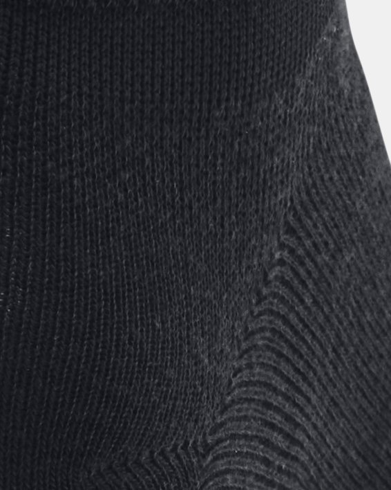 Unisex UA Essential 3-Pack Low Socks in Black image number 2