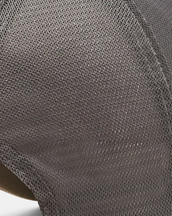 男士UA Iso-Chill ArmourVent®卡車司機帽 in Gray image number 1
