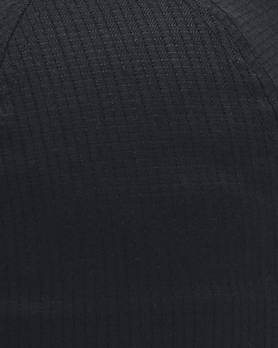 Men's UA ArmourVent Stretch Fit Cap in Black image number 1
