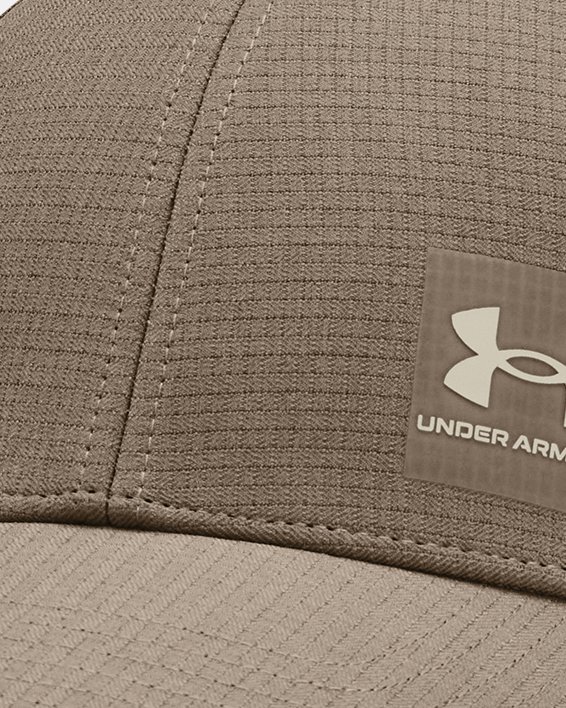 Men's UA ArmourVent Stretch Fit Cap in Brown image number 0