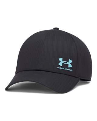 Casquette réglable basse Under Armour ArmourVent pour homme Noir / Fresco Bleu Taille unique