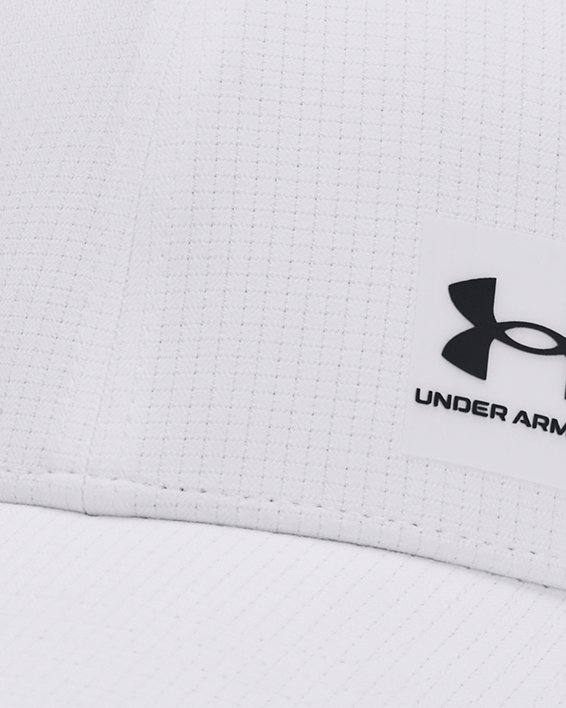 Men's UA ArmourVent Adjustable Cap in White image number 0
