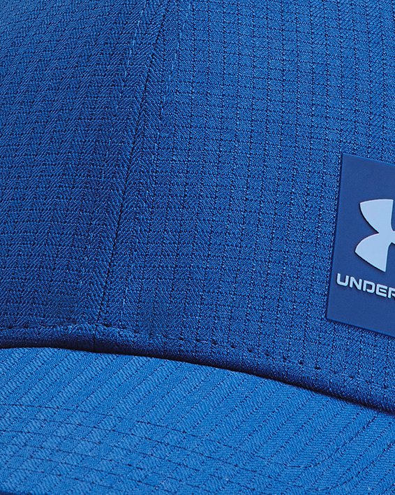Men's UA ArmourVent Adjustable Cap, Blue, pdpMainDesktop image number 0