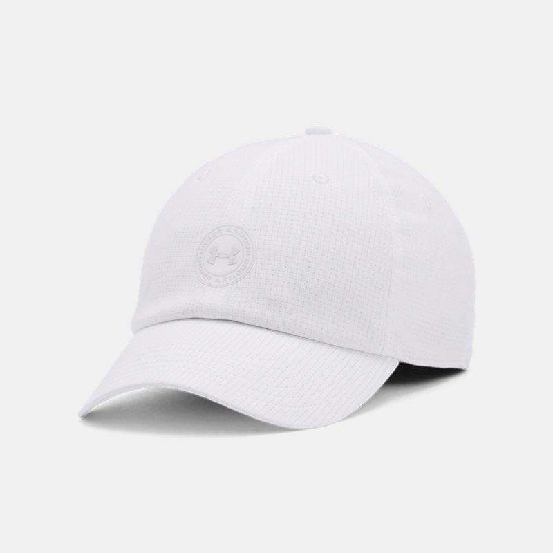 Image of Under Armour Women's Under Armour ArmourVent Adjustable Cap White / Distant Gray OSFM