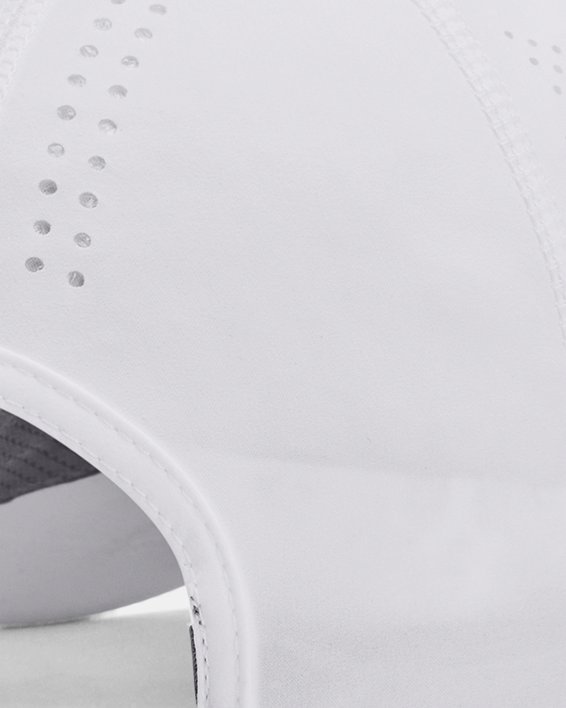 Gorra ajustable UA Launch para hombre, White, pdpMainDesktop image number 1