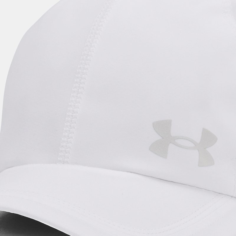 Image of Under Armour Men's Under Armour Launch Adjustable Cap White / White / Reflective OSFM