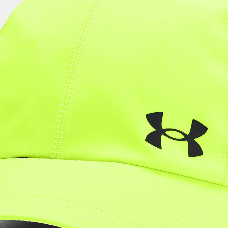 Image of Under Armour Men's Under Armour Launch Adjustable Cap High Vis Yellow / Black / Reflective OSFM
