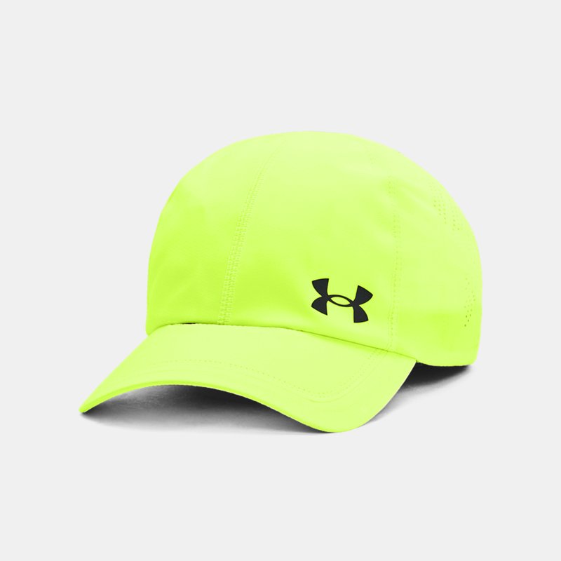 Image of Under Armour Men's Under Armour Launch Adjustable Cap High Vis Yellow / Black / Reflective OSFM