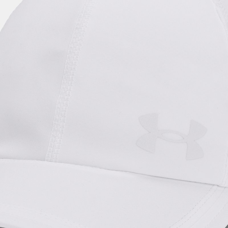 Under Armour Launch verstellbare Kappe für Damen Weiß / Weiß / Reflektierend