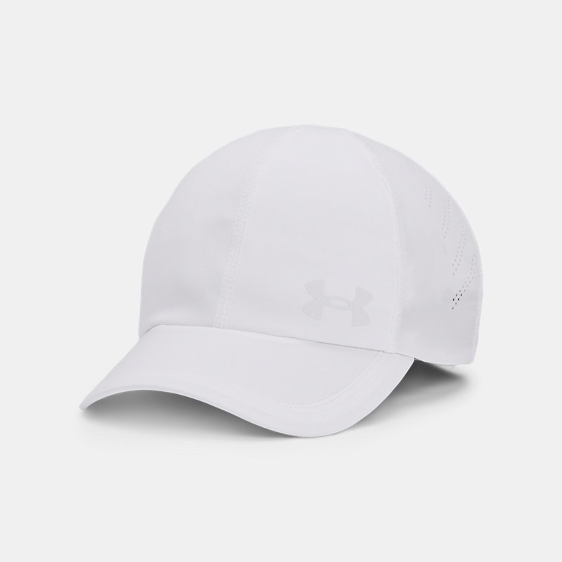 Image of Under Armour Women's Under Armour Launch Adjustable Cap White / White / Reflective OSFM