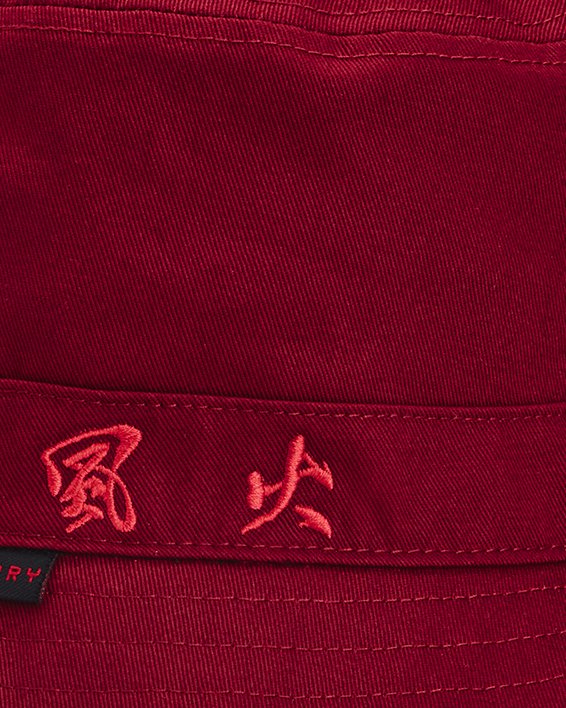 หมวกบักเก็ต Curry X Bruce Lee ยูนิเซ็กส์ in Red image number 1
