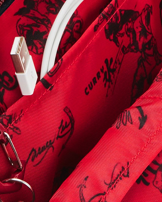 Curry x Bruce Lee Lunar New Year Loudon Waist Bag Crossbody in Red image number 3