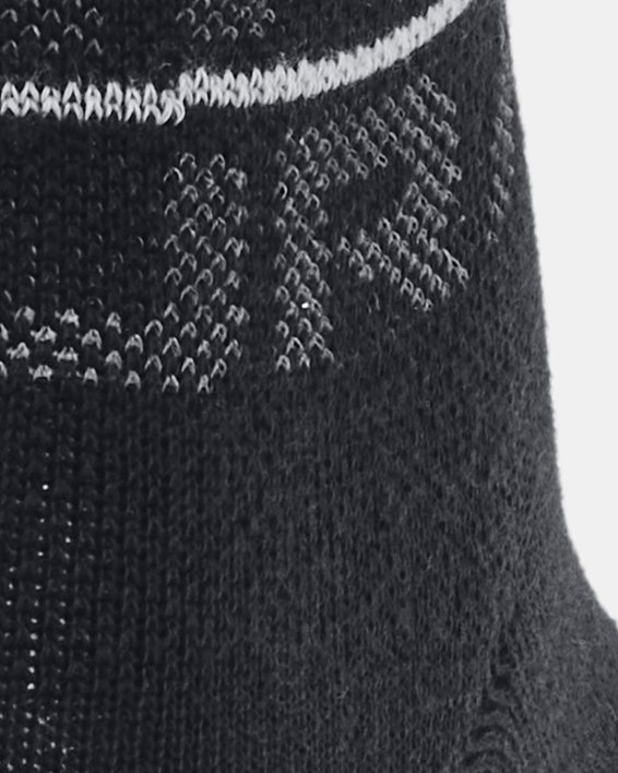 Women's UA Essential 3-Pack Quarter Socks in Black image number 2