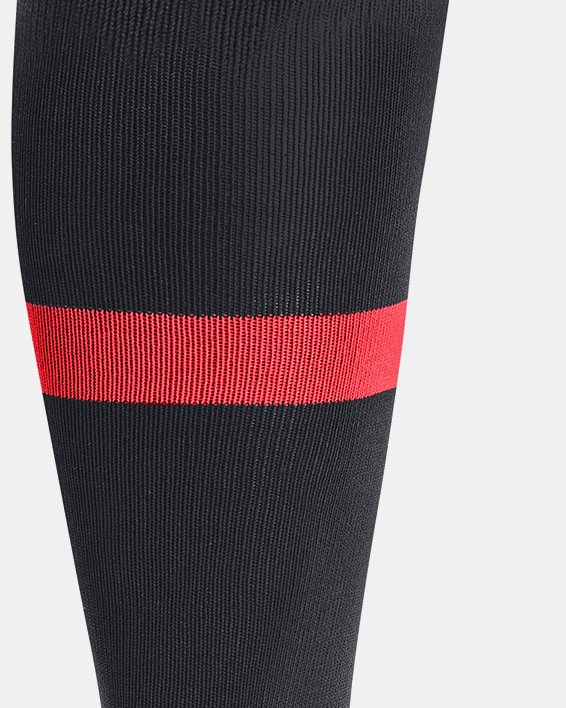 Unisex UA Magnetico Pocket Over-The-Calf Socks in Black image number 2