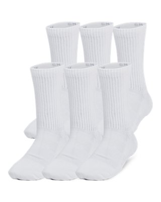 UA Training Cotton Kids’ 6-Pack Crew Socks