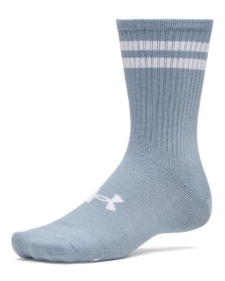 Носки UA Essential для мужчин, средней высоты, 6 шт. — Under Armour, цвет: Синий туманный / Синий — фото 2