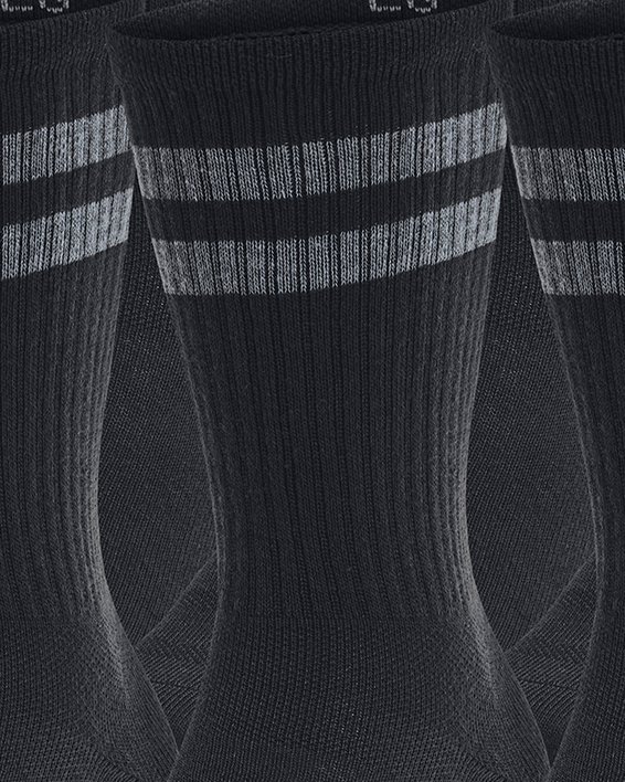 Unisex UA Essential 6-Pack Crew Socks, White, pdpMainDesktop image number 0