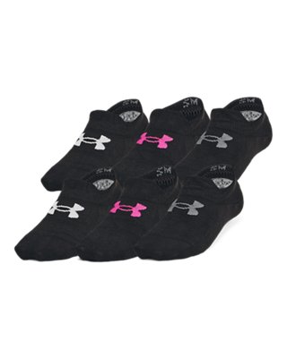 Paquete de 6 calcetines UA Essential Ultra Low para ni&ntilde;os, Black, pdpMainDesktop image number 0