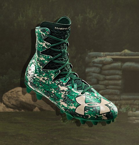 camo football cleats