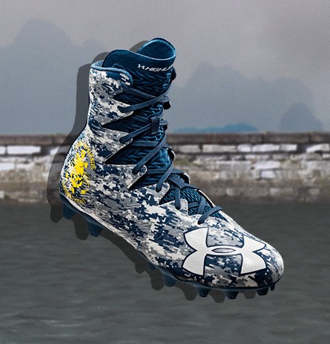 camo football cleats