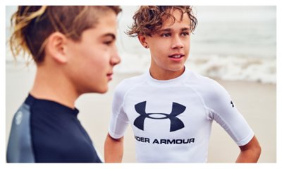 boys under armour swim shirt