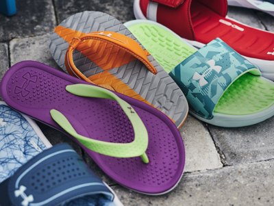 women's under armor flip flops