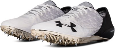 black and white track spikes