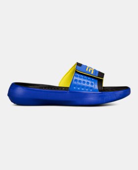 Boys' UA Curry 4 Slides 3 Colors $40