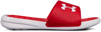 red under armour slides