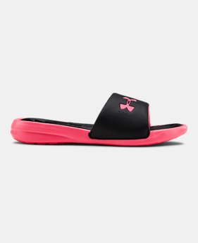 Women’s UA Playmaker Fixed Strap Slides 1 Color Available $35