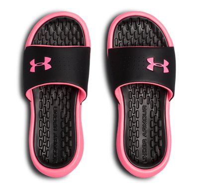 girls under armour slides